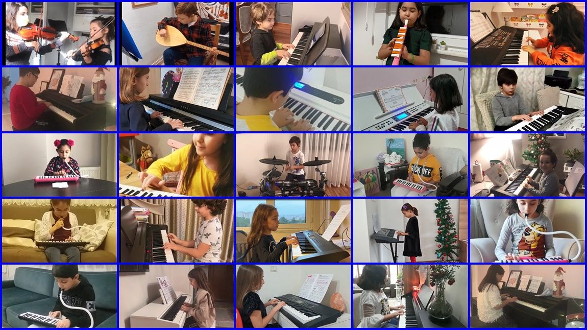 Okulumuzda Müzik Aleti Çalabilen Öğrencilerimiz Projesi Kapsamında 4-E Sınıfı Öğrencilerimizden Kareler.